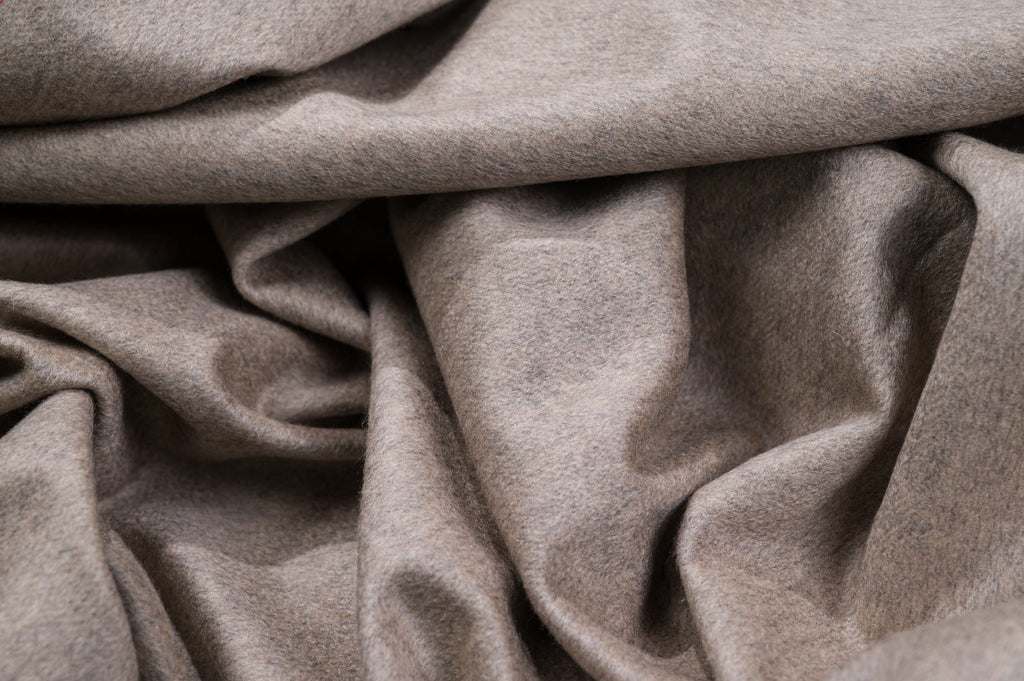 Cesare Gatti 100% Pure Cashmere Fabric 450g Natural Beige Luxury Coat Weight