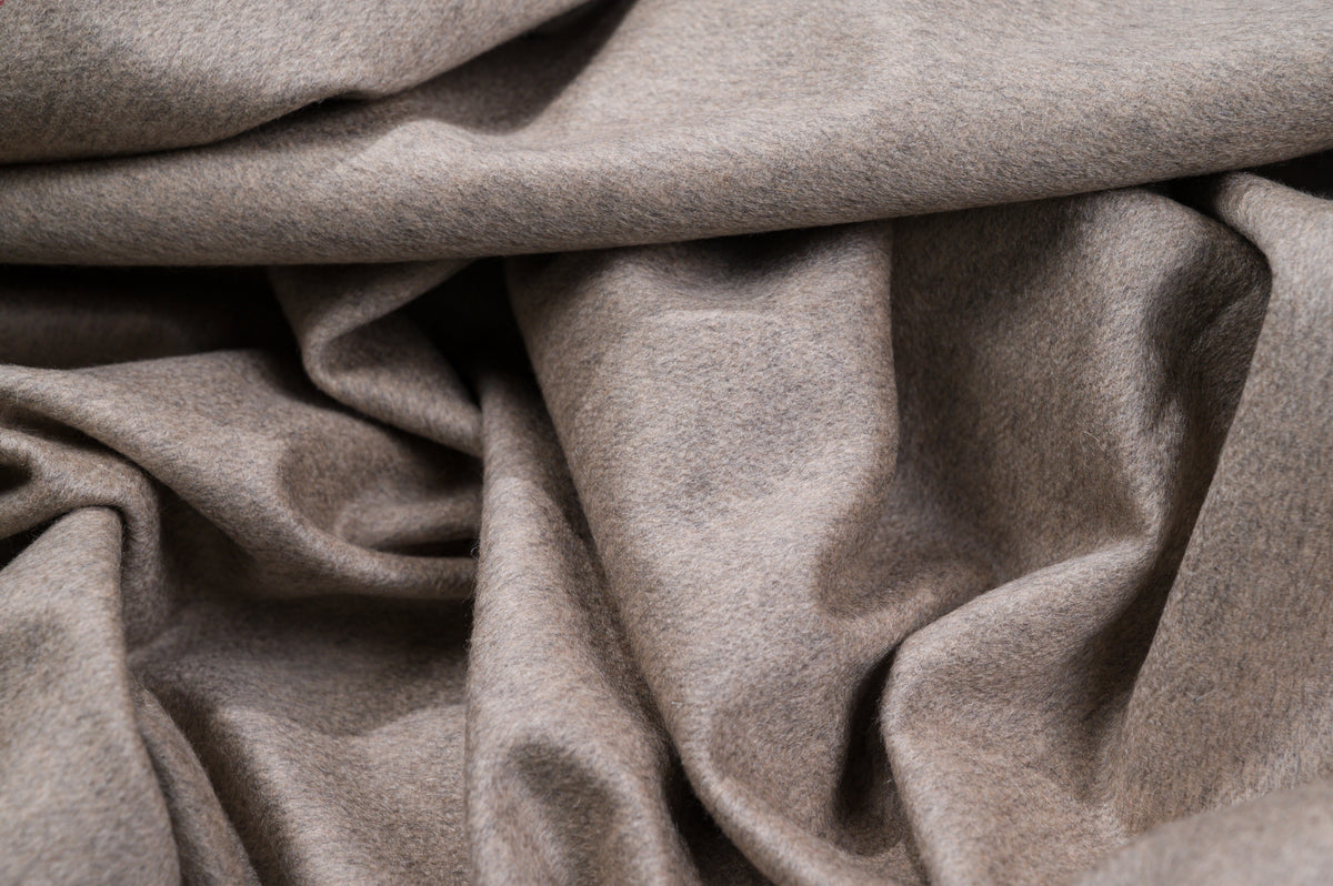 Cesare Gatti 100% Pure Cashmere Fabric 450g Natural Beige Luxury Coat Weight