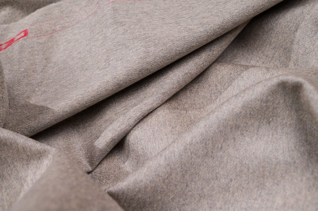 Cesare Gatti 100% Pure Cashmere Fabric 450g Natural Beige Luxury Coat Weight