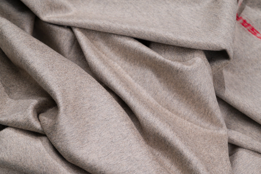 Cesare Gatti 100% Pure Cashmere Fabric 450g Natural Beige Luxury Coat Weight