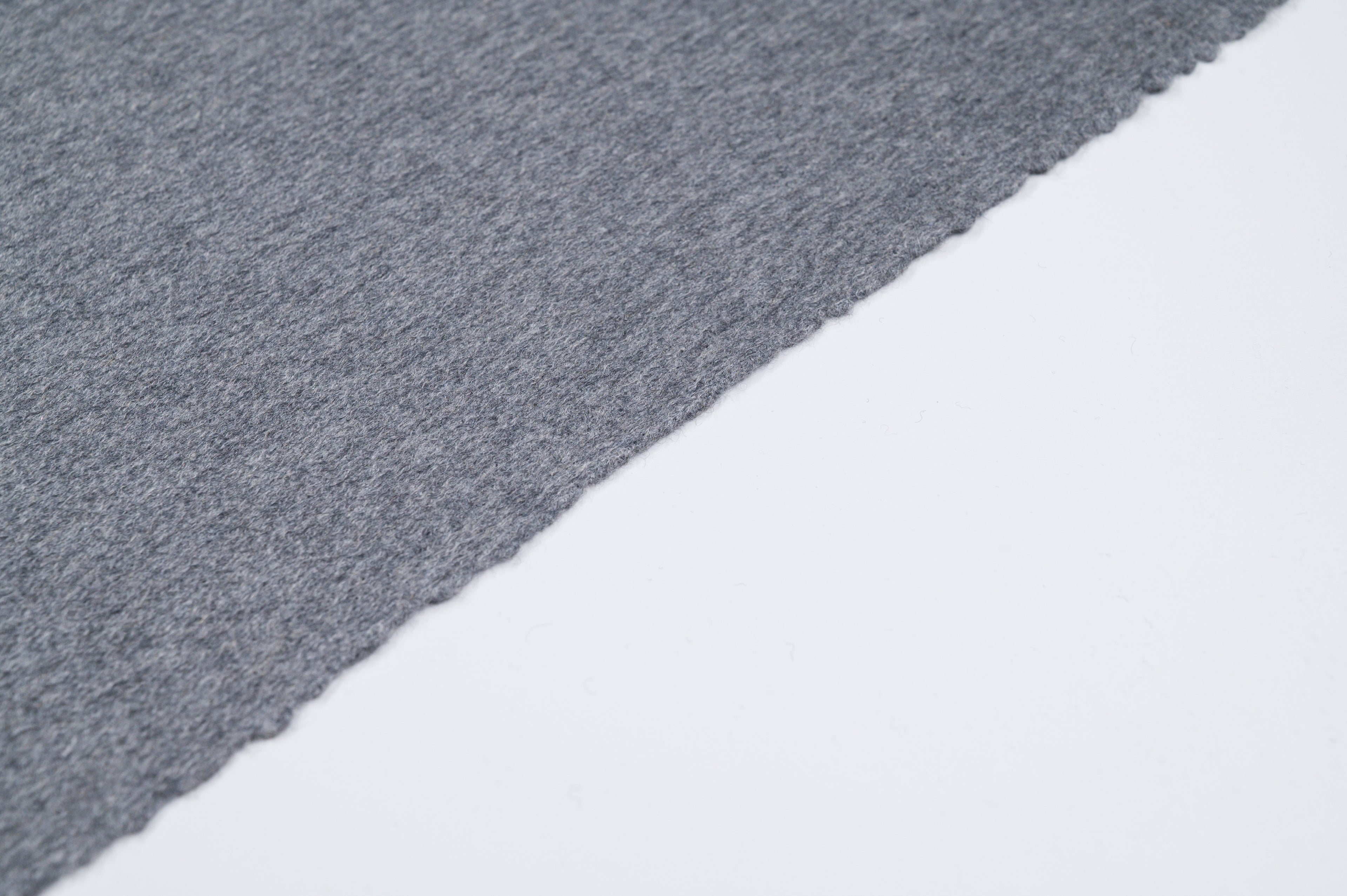 100% Pure Cashmere Fabric 450g Luxury Coat Weight Grey Made in Italy