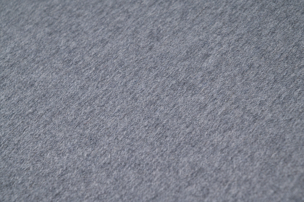 100% Pure Cashmere Fabric 450g Luxury Coat Weight Grey Made in Italy