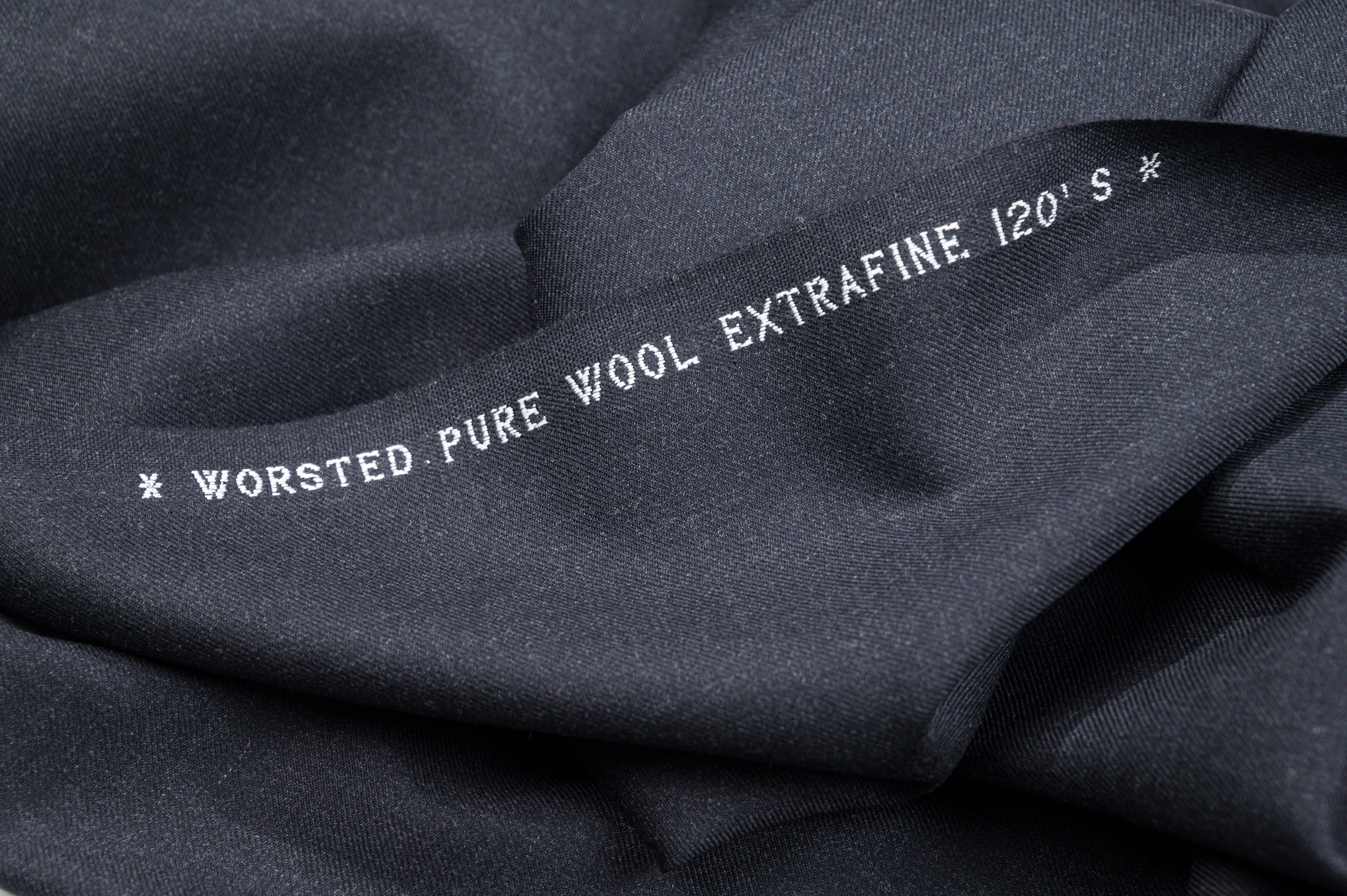 Vintage Worsted Super 120's Extra Fine Wool Made in England