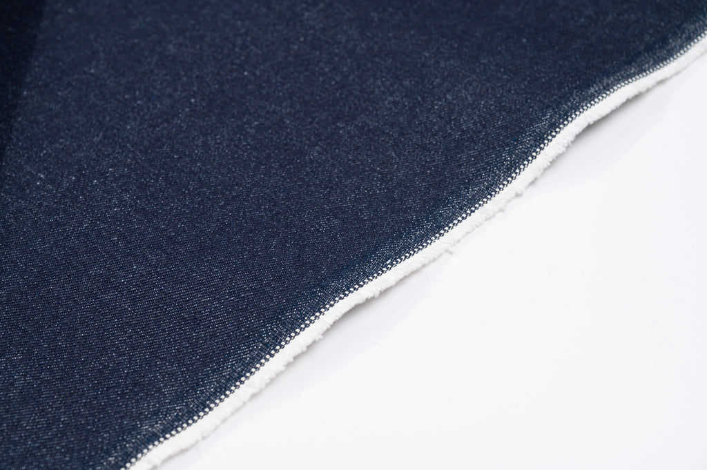 Heavyweight Raw Denim Fabric 16 oz Deep Indigo For Jeans & Workwear