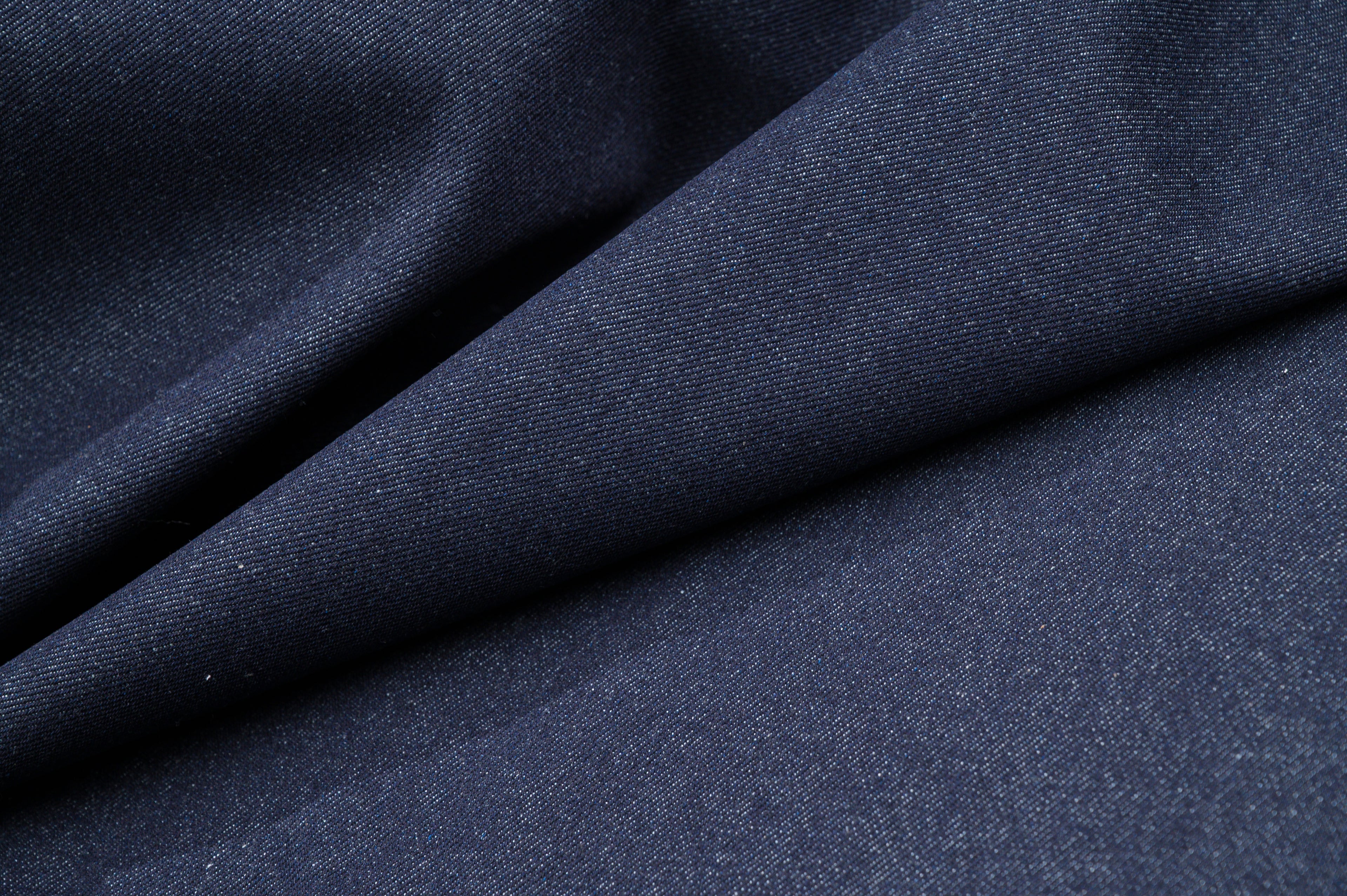 Heavyweight Raw Denim Fabric 16 oz Deep Indigo For Jeans & Workwear