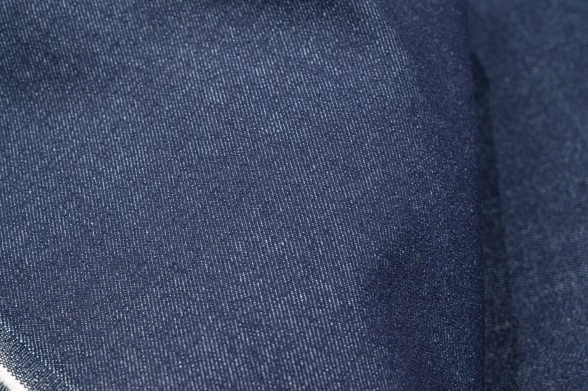 Heavyweight Raw Denim Fabric 16 oz Deep Indigo For Jeans & Workwear