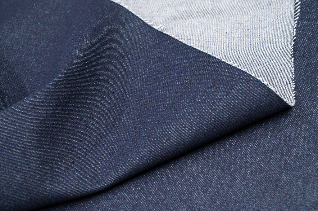 Heavyweight Raw Denim Fabric 16 oz Deep Indigo For Jeans & Workwear