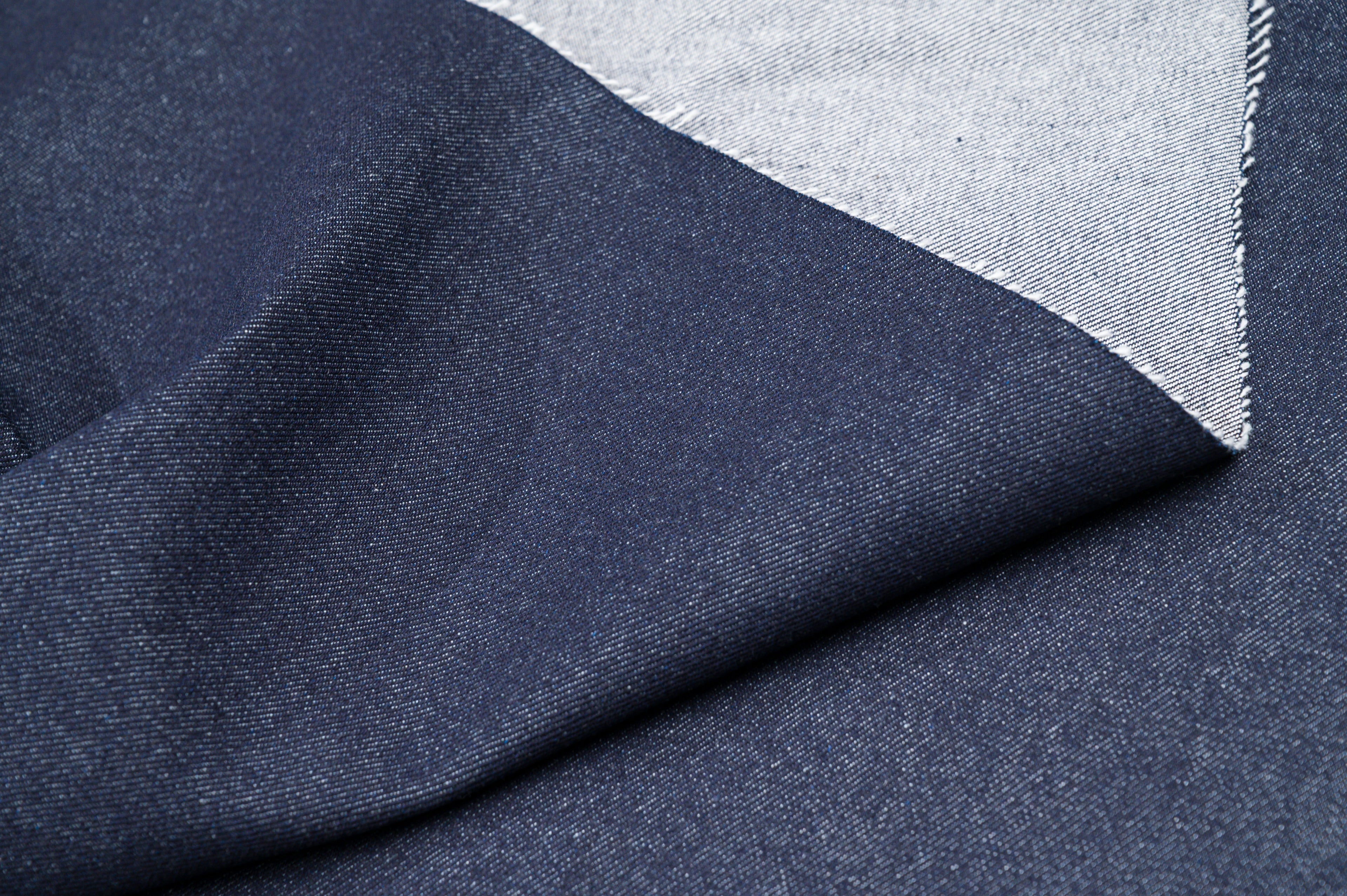 Heavyweight Raw Denim Fabric 16 oz Deep Indigo For Jeans & Workwear