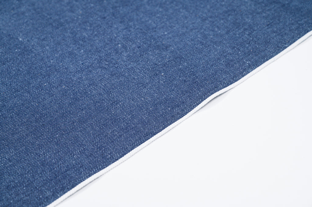 Mid-Weight Raw Denim Fabric 11 oz Indigo Blue For Shirts & Lightweight Jeans