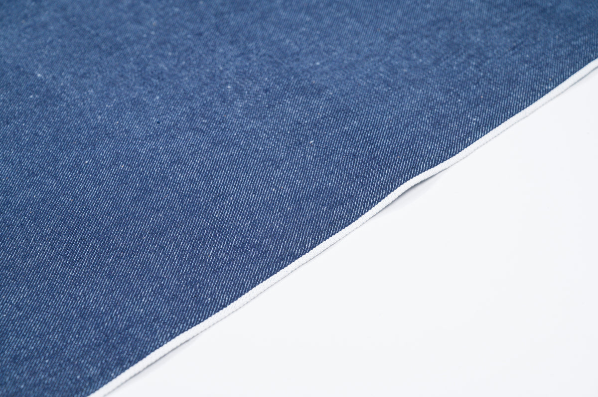 Mid-Weight Raw Denim Fabric 11 oz Indigo Blue For Shirts & Lightweight Jeans