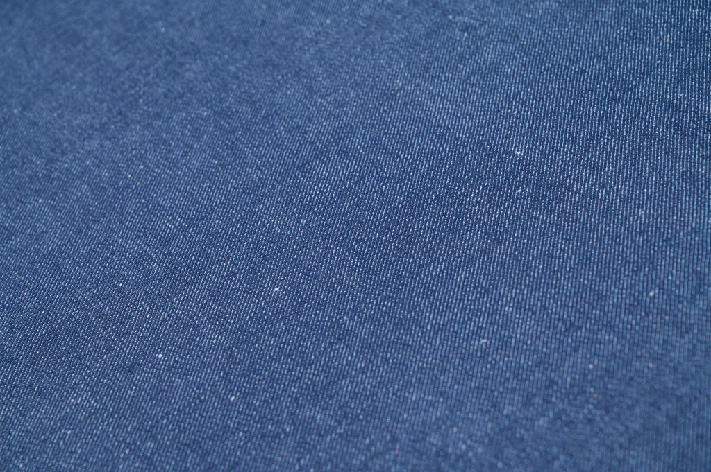 Mid-Weight Raw Denim Fabric 11 oz Indigo Blue For Shirts & Lightweight Jeans