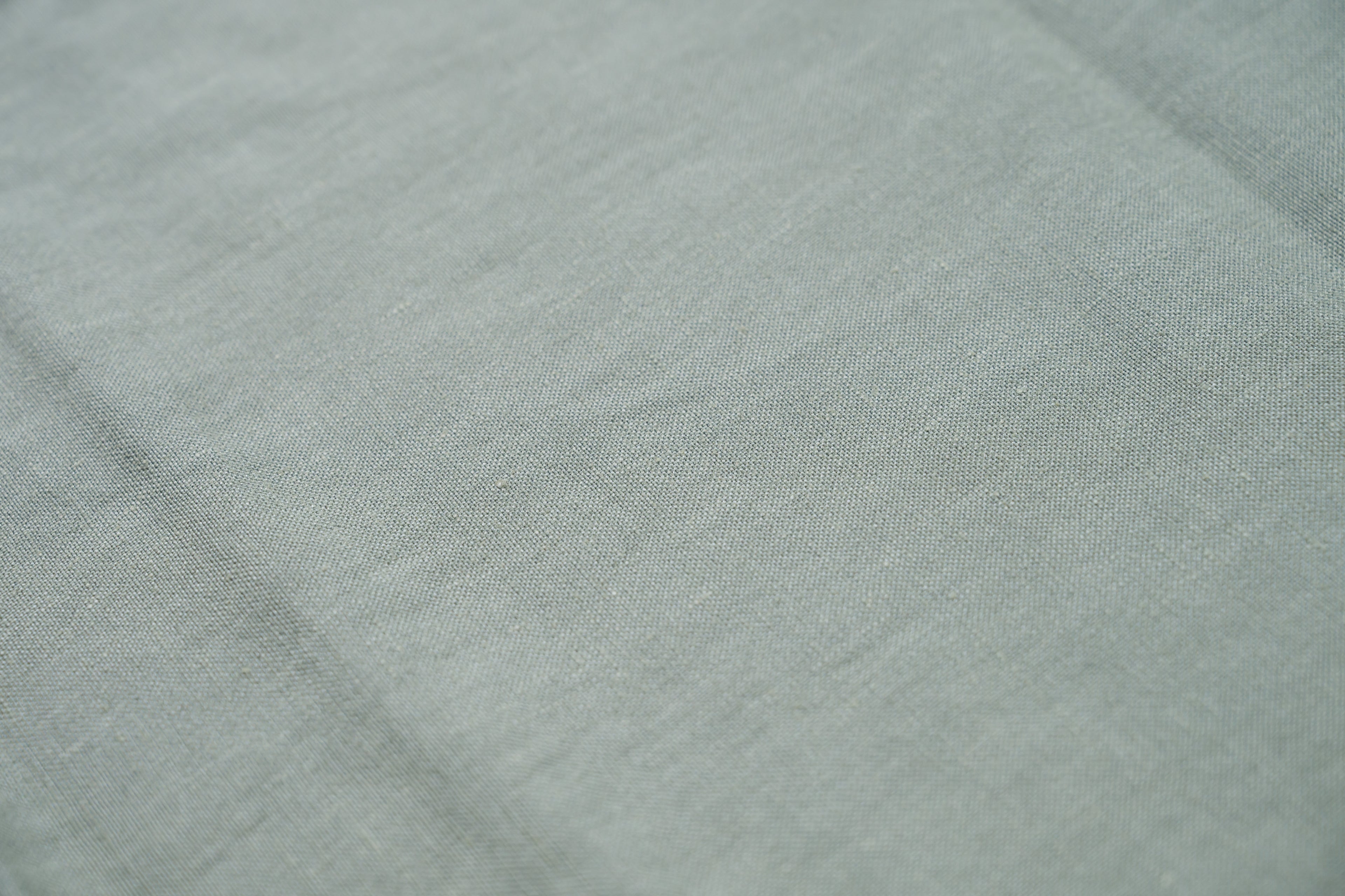 Luxury Linen Cotton Trouser Fabric Sage Green 240g 1.4m For Bespoke Chinos