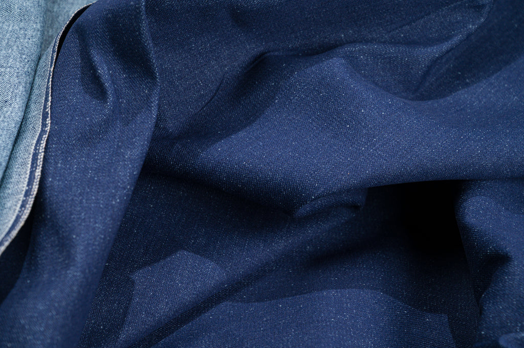 Premium Raw Denim Fabric 12 oz Indigo Blue 100% Cotton