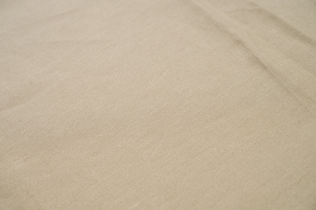 Luxury Linen Cotton Trouser Fabric Sand Beige 270g 2.3m Bespoke Chinos