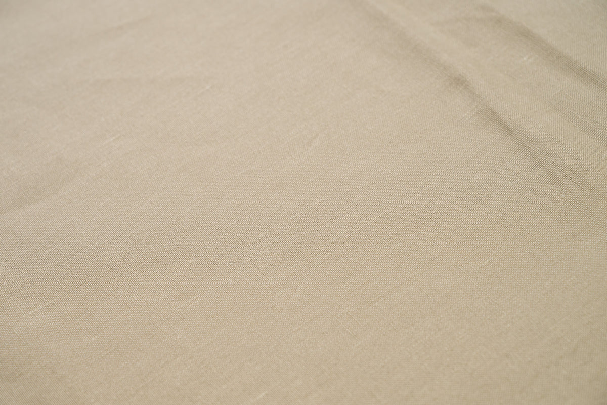 Luxury Linen Cotton Trouser Fabric Sand Beige 270g 2.3m Bespoke Chinos
