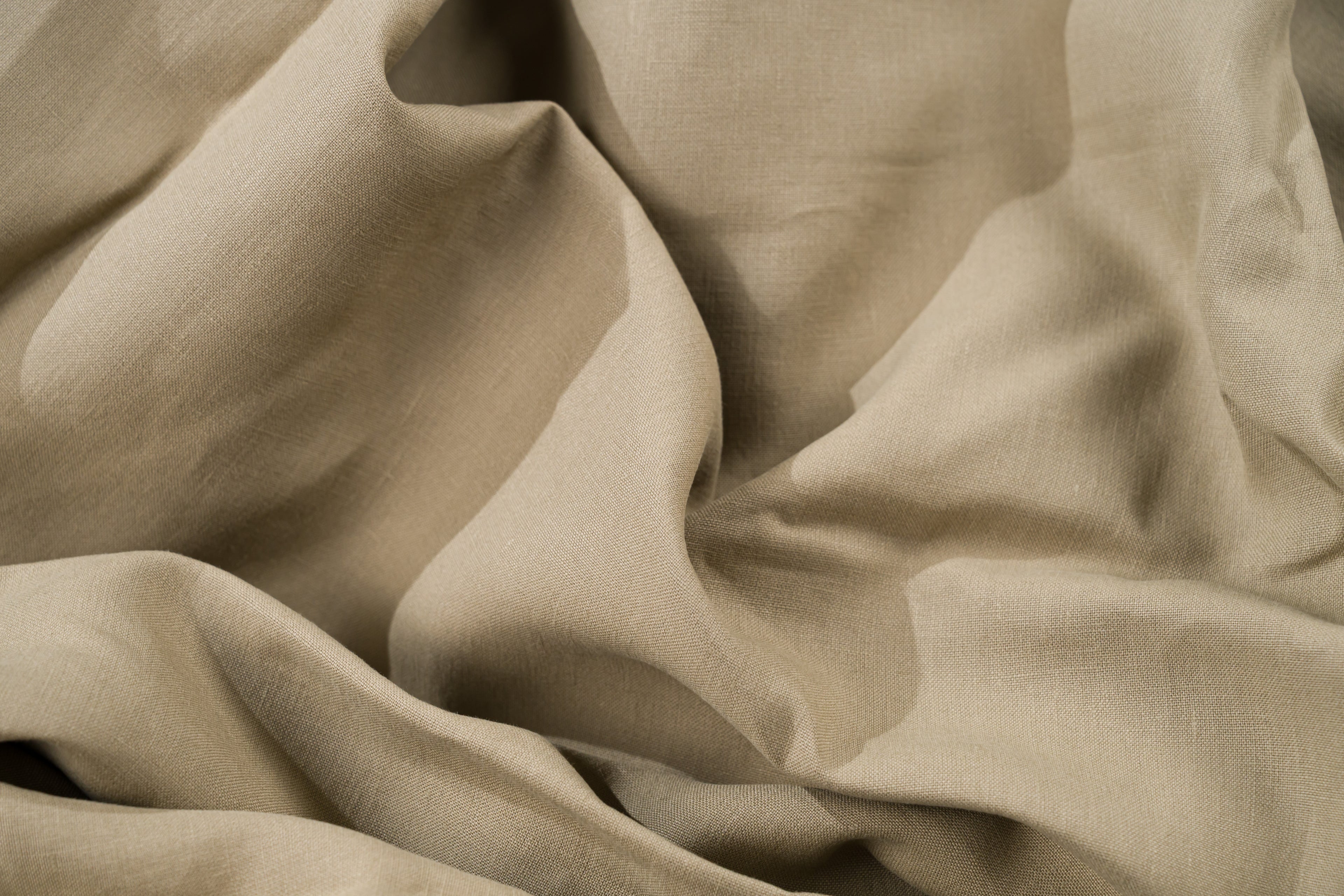 Luxury Linen Cotton Trouser Fabric Sand Beige 270g 2.3m Bespoke Chinos