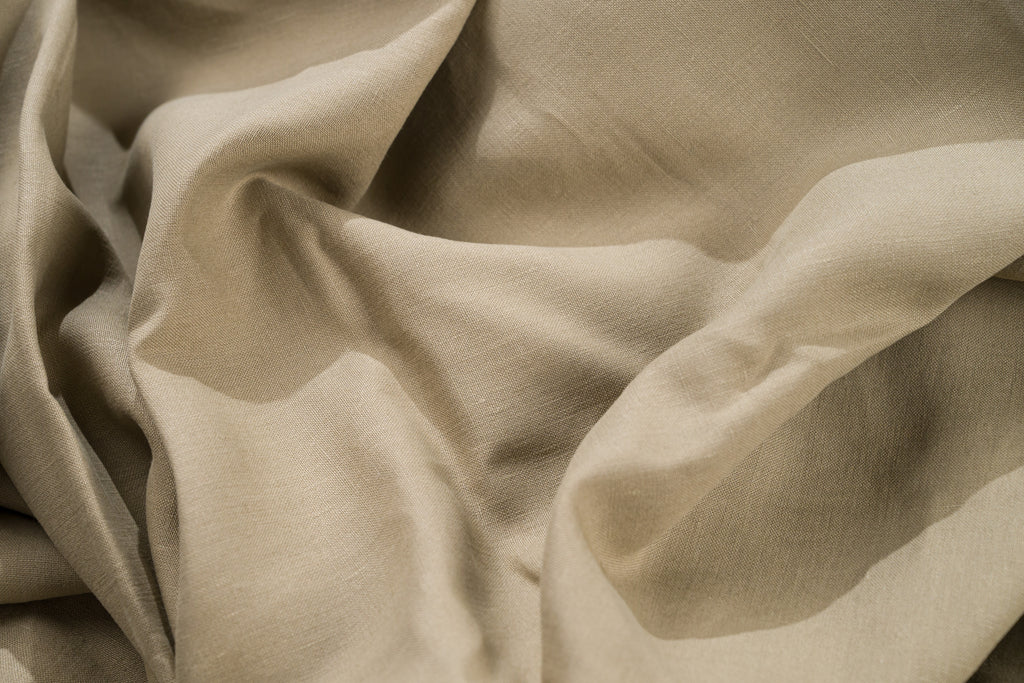 Luxury Linen Cotton Trouser Fabric Sand Beige 270g 2.3m Bespoke Chinos