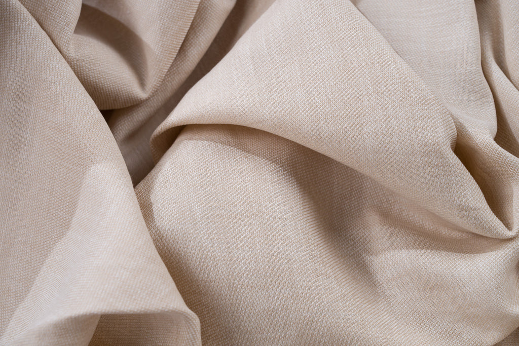 Luxury 100% Linen Trouser Fabric Ecru Beige 210g 1.6m For Bespoke Summer Pants