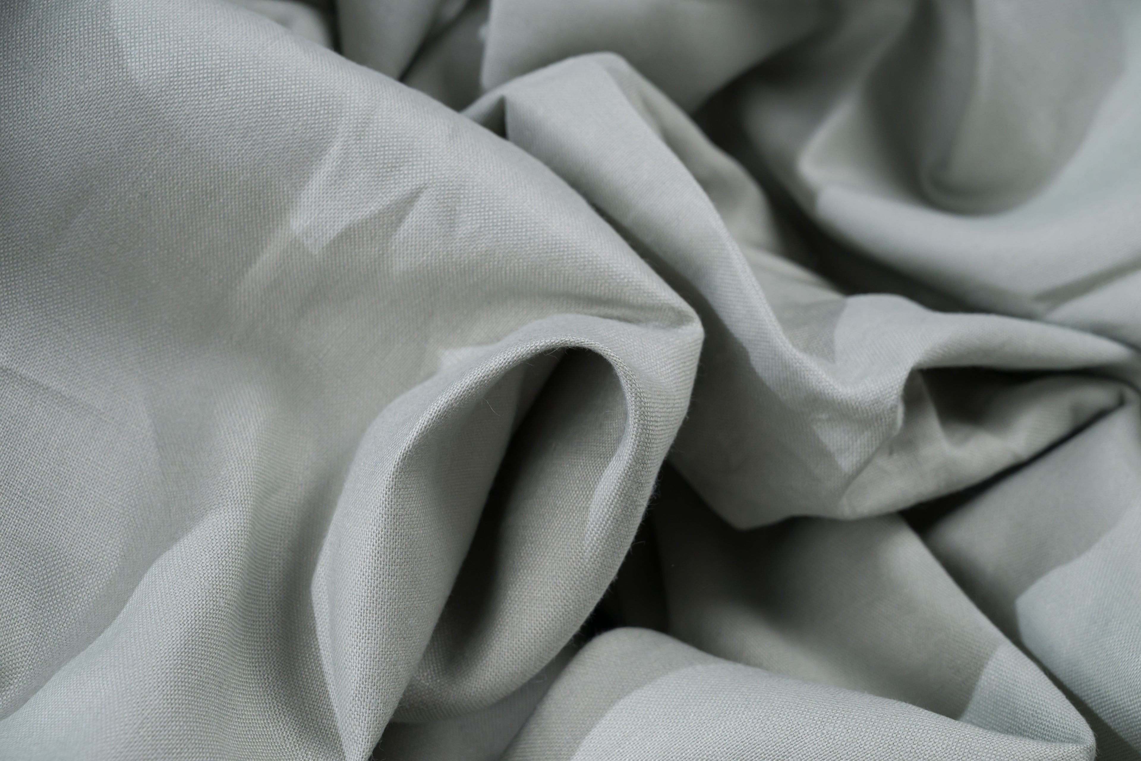 Luxury 100% Cotton Trouser Fabric Light Grey Sage 280g 3.2m For Bespoke Chinos