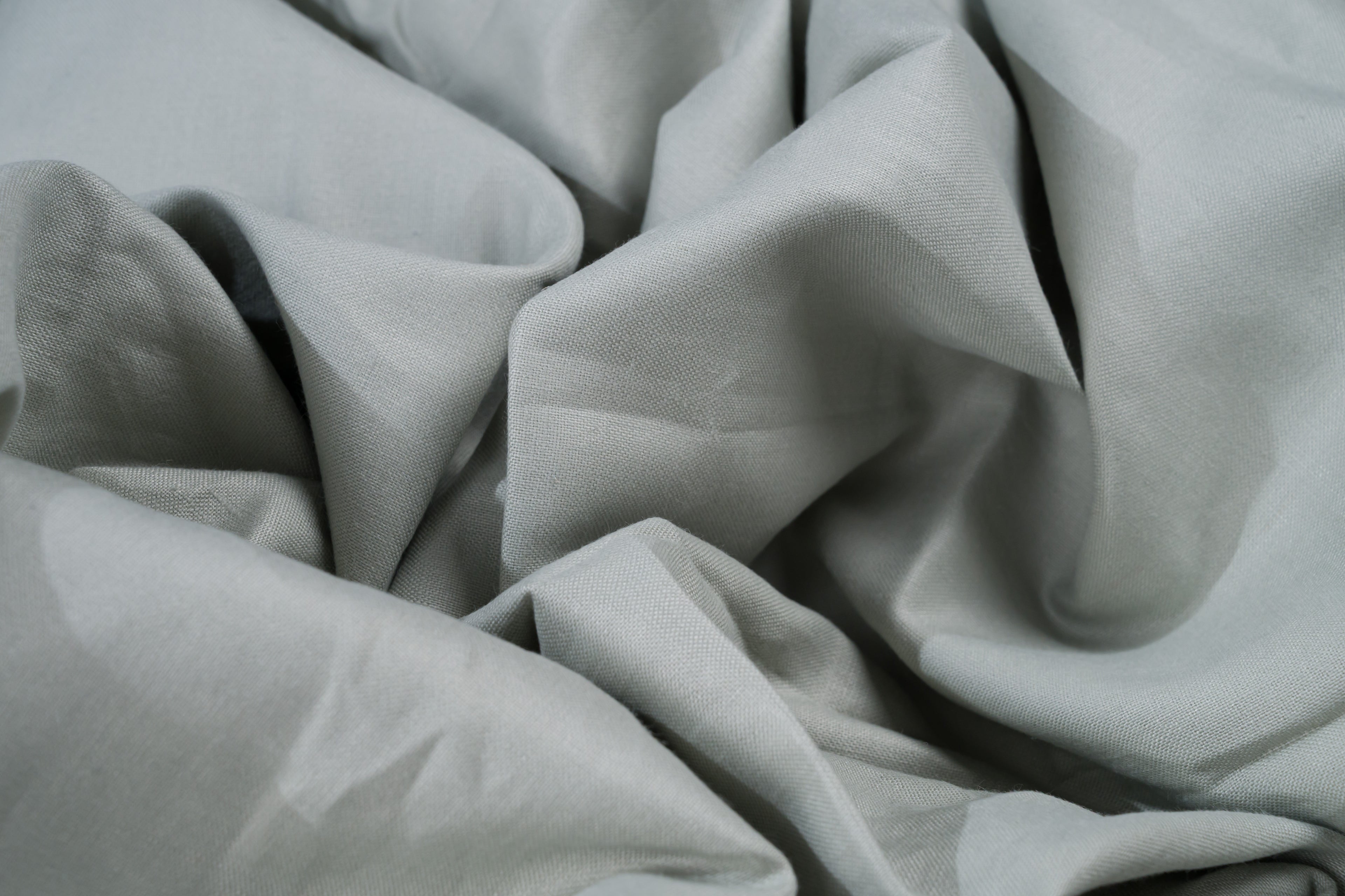 Luxury 100% Cotton Trouser Fabric Light Grey Sage 280g 3.2m For Bespoke Chinos