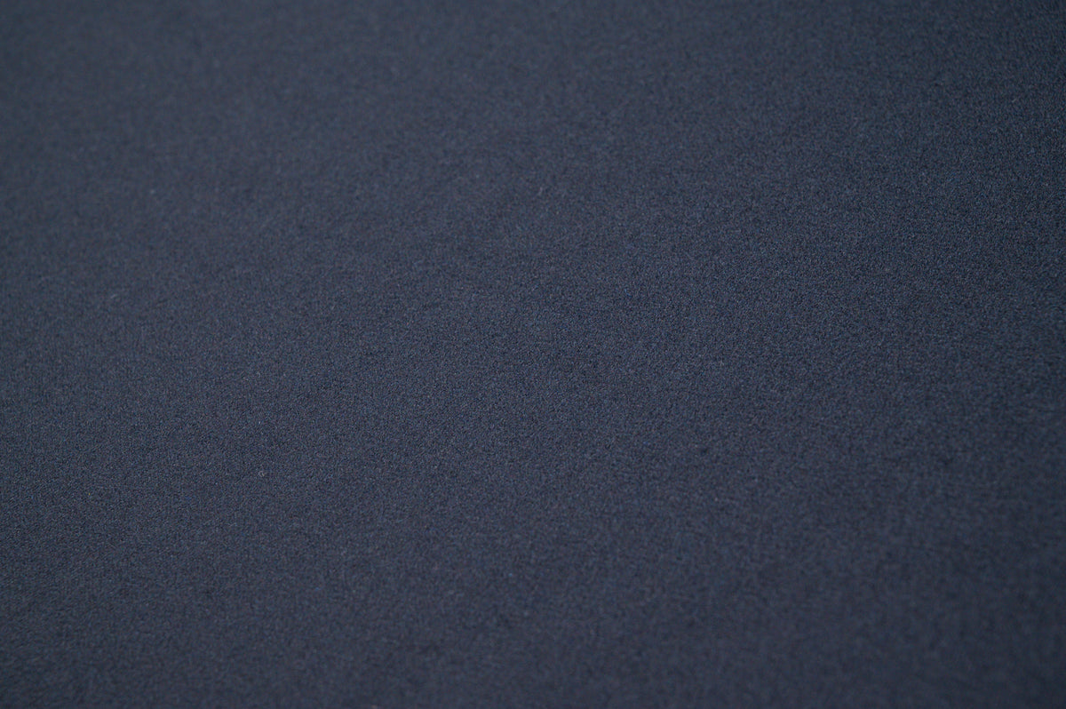 Premium Black Wool Flannel