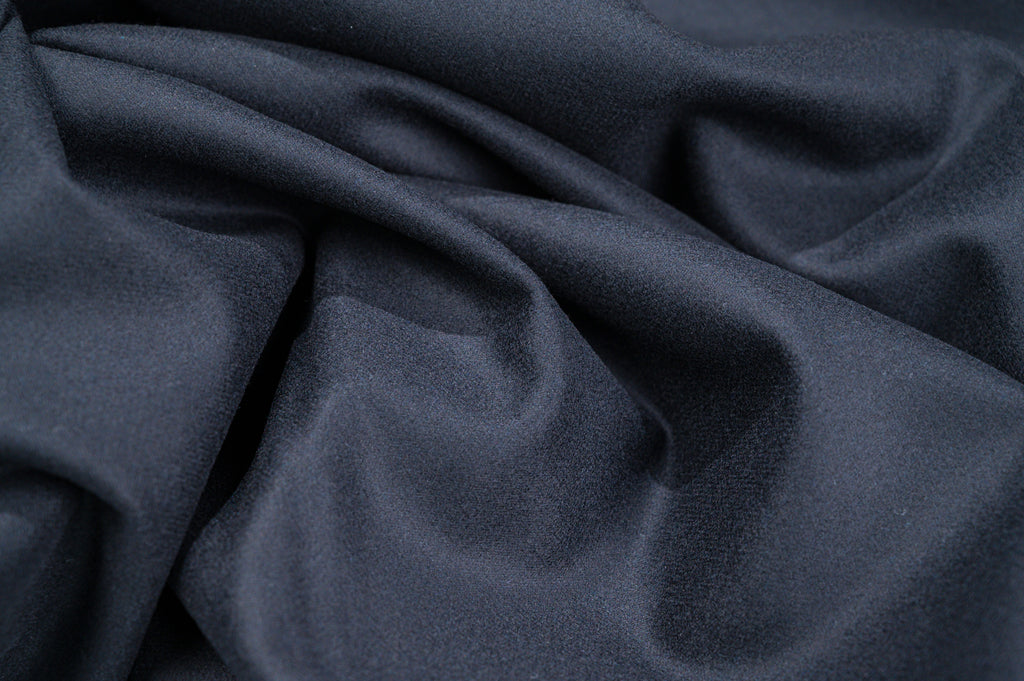 Premium Black Wool Flannel