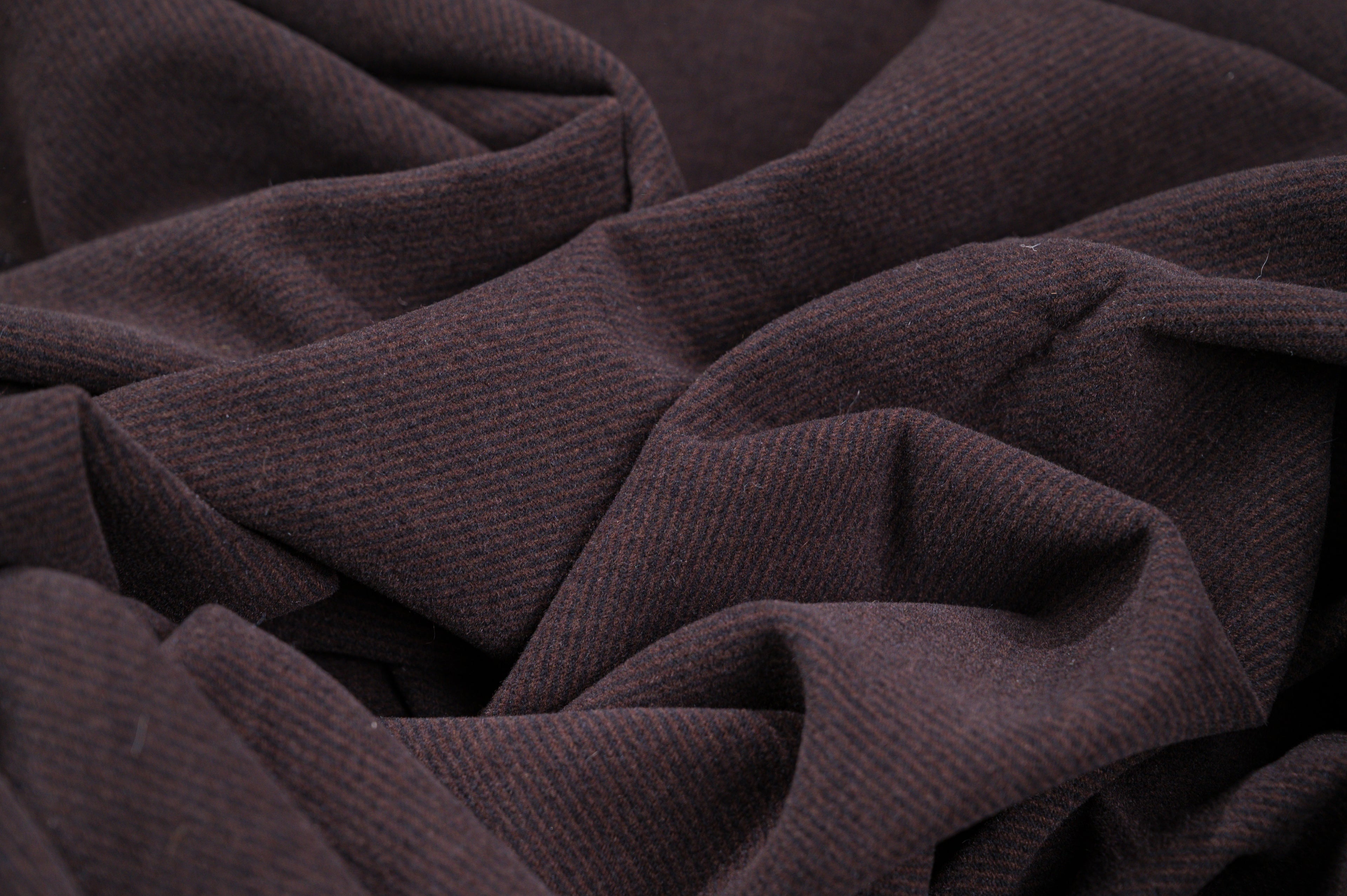 Vintage Wool Flannel Fabric  1.65m  100% Wool  Soft Touch  Brown Jacket