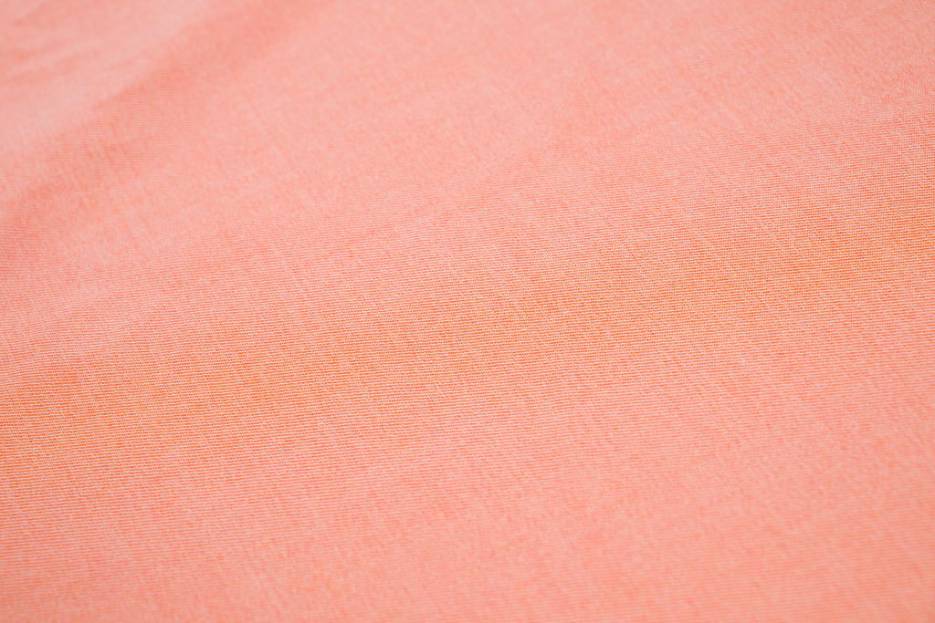 Luxury 100% Cotton Shirt Fabric Orange Peach 180g 1.7m For Bespoke Shirt Italy