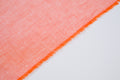 Luxury Linen Cotton Shirt Fabric Coral Orange 170g 1.7m For Bespoke Shirt Italy