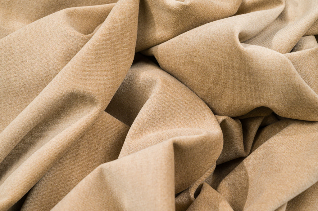 Vintage Cotton Velvet Fabric  3m  100% Cotton  Sand  230g