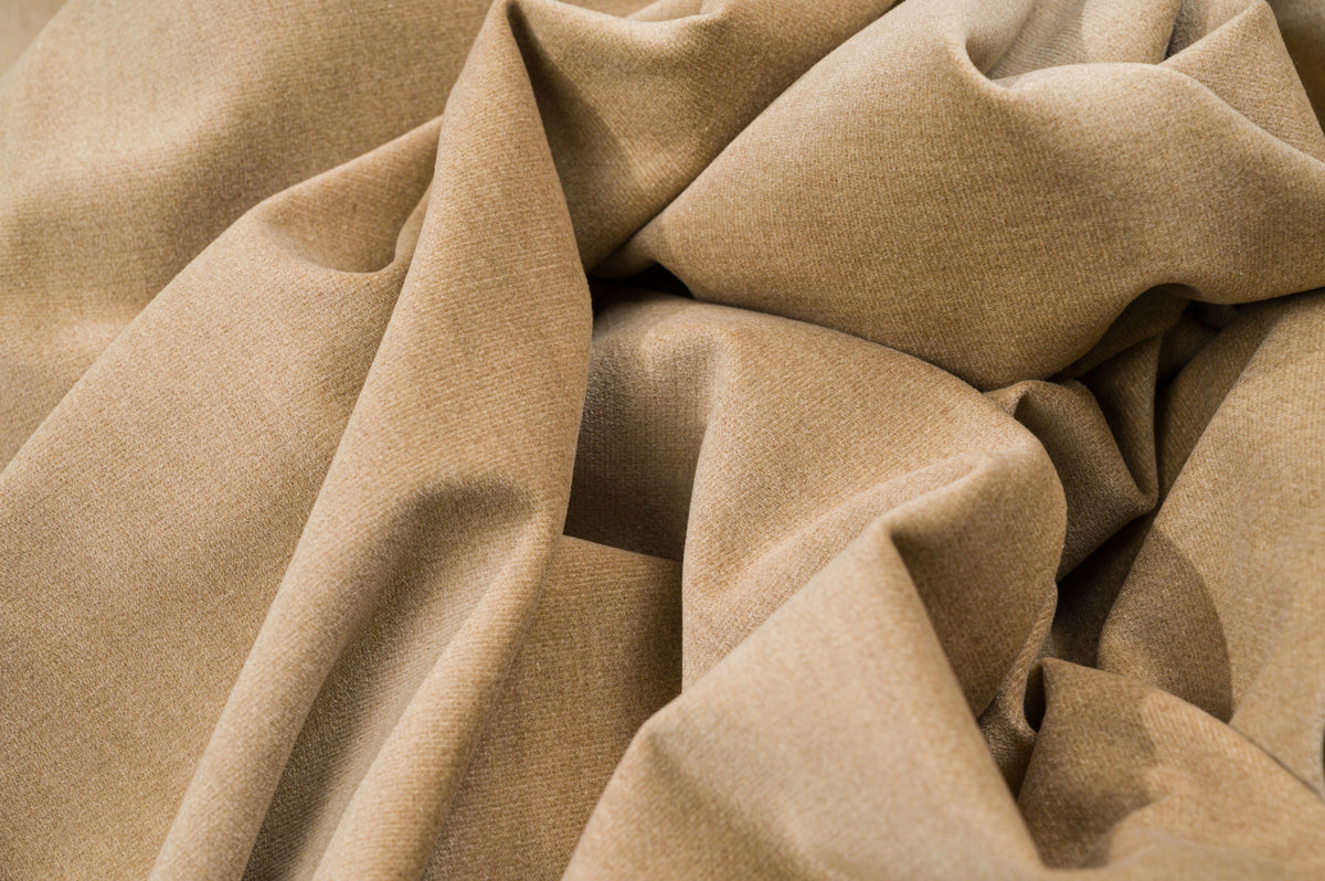 Vintage Cotton Velvet Fabric  3m  100% Cotton  Sand  230g