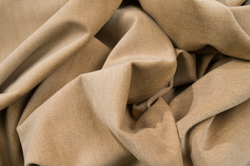Vintage Cotton Velvet Fabric  3m  100% Cotton  Sand  230g