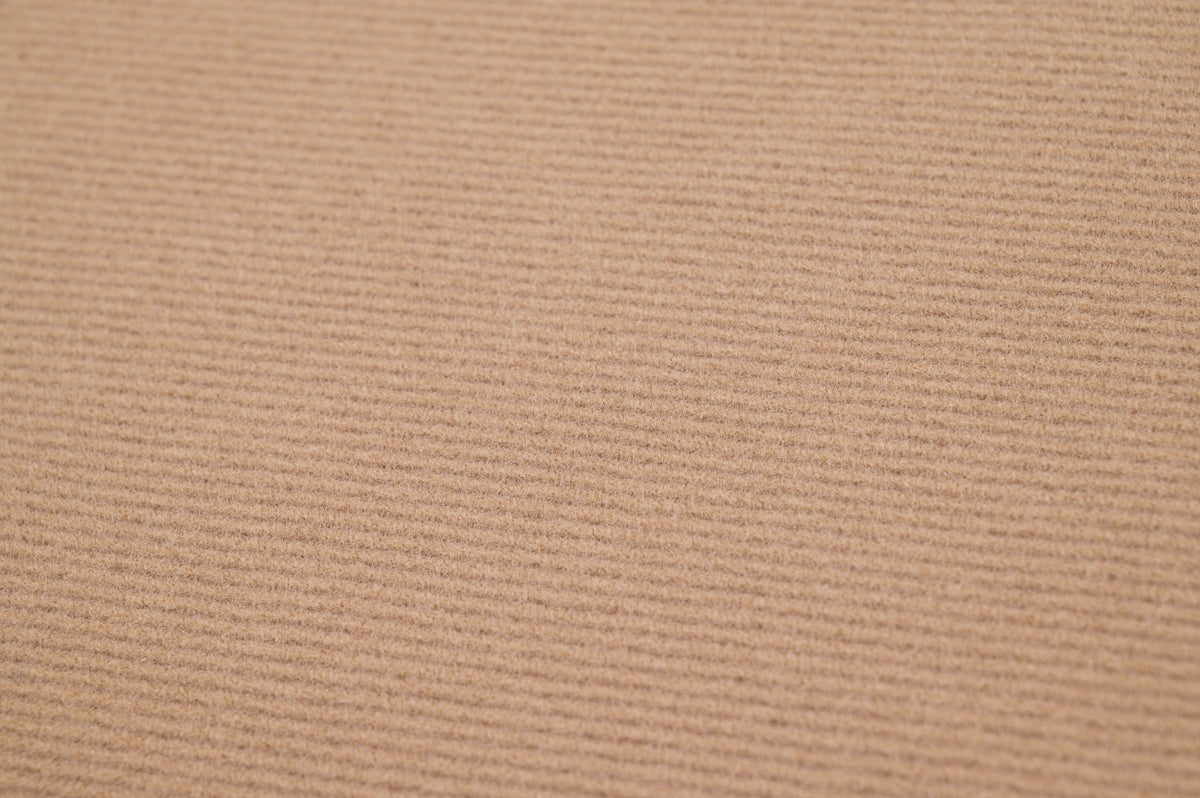 Vintage 100% Wool Jacketing - 2.8m - 380g - Heavyweight Camel Beige Twill Cloth