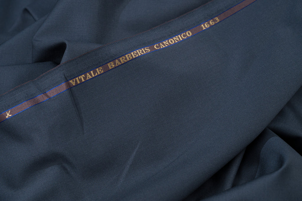 Vitale Barberis Canonico Super 110s Pure Wool Suit Fabric Charcoal 260g 3.1m Ita