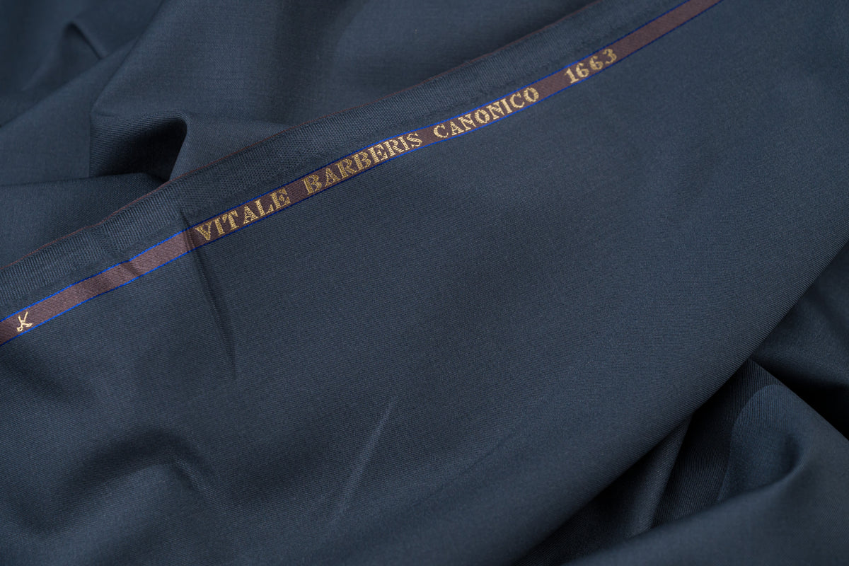 Vitale Barberis Canonico Super 110s Pure Wool Suit Fabric Charcoal 260g 3.1m Ita