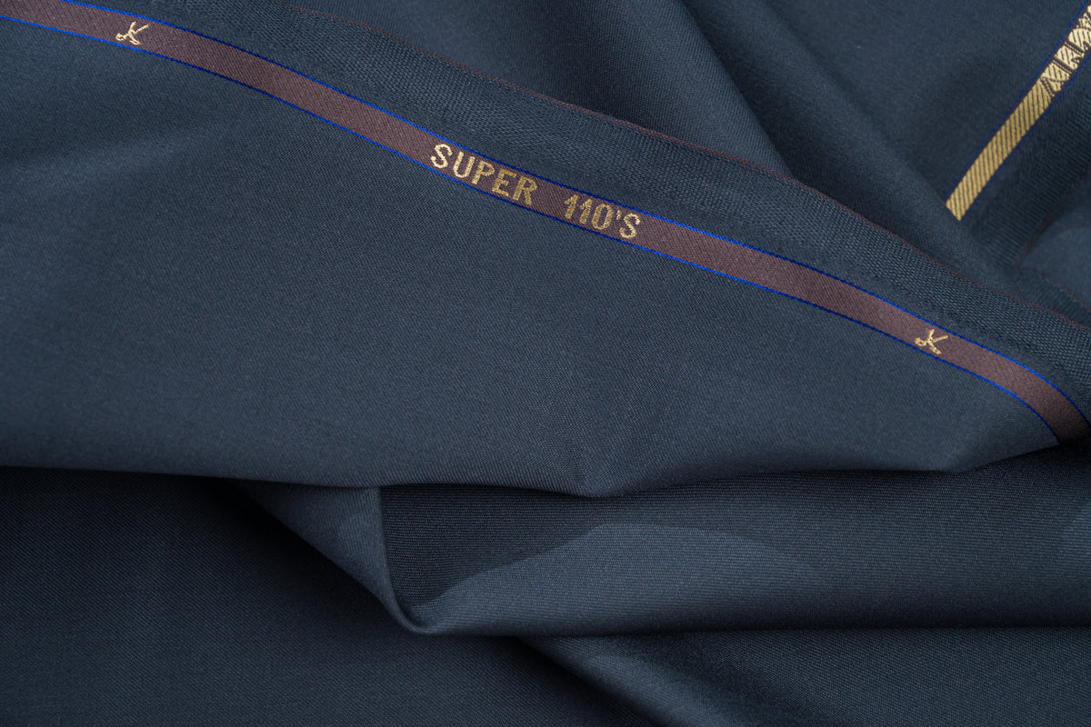 Vitale Barberis Canonico Super 110s Pure Wool Suit Fabric Charcoal 260g 3.1m Ita