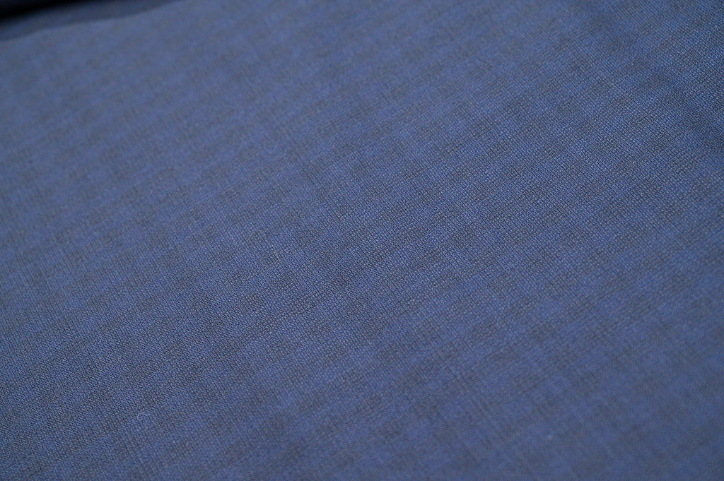 Vintage Navy Blue Wool Suiting - 2.7m - 100% Virgin Wool - 240g