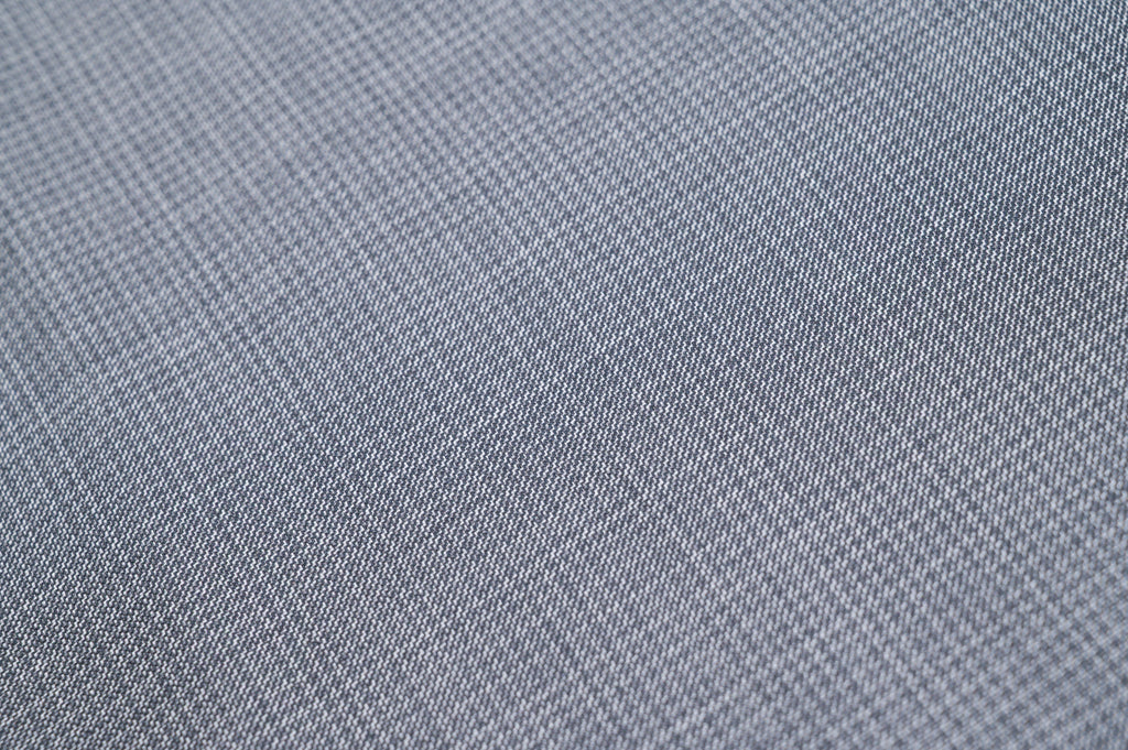 Vintage Grey Houndstooth Wool - 100% Virgin Wool - 260g - Classic Pied de poule