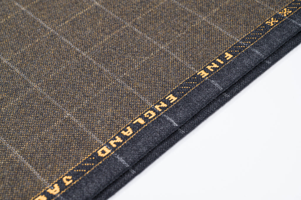 Vintage Fine England Super 120's Wool - 1.7m - 350g - Dark Brown