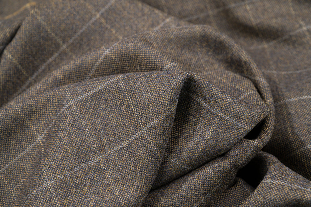 Vintage Fine England Super 120's Wool - 1.7m - 350g - Dark Brown
