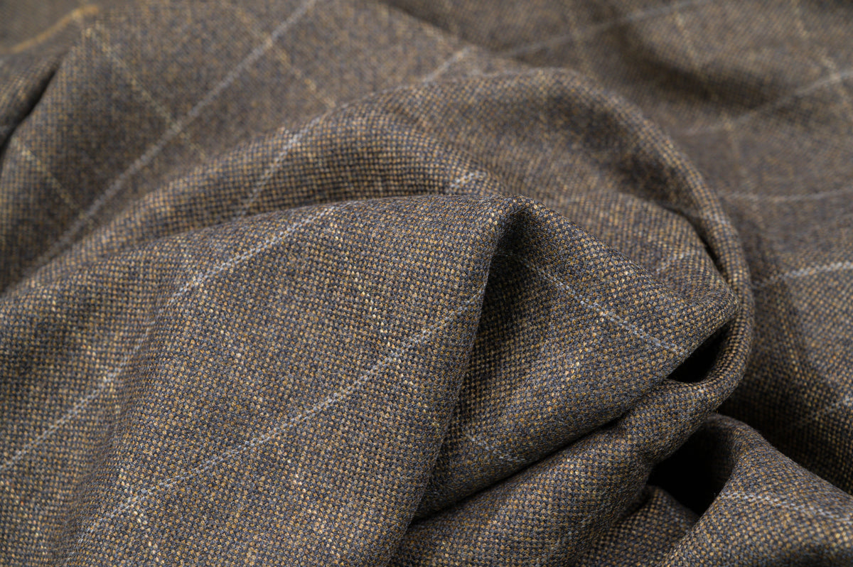Vintage Fine England Super 120's Wool - 1.7m - 350g - Dark Brown