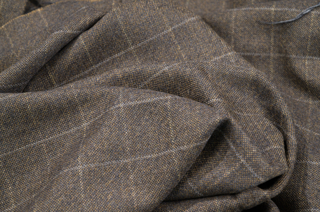 Vintage Fine England Super 120's Wool - 1.7m - 350g - Dark Brown