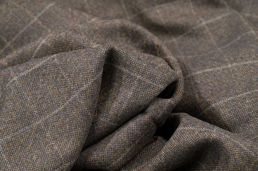 Vintage Fine England Super 120's Wool - 1.7m - 350g - Dark Brown