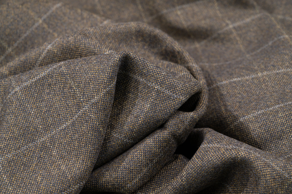 Vintage Fine England Super 120's Wool - 1.7m - 350g - Dark Brown