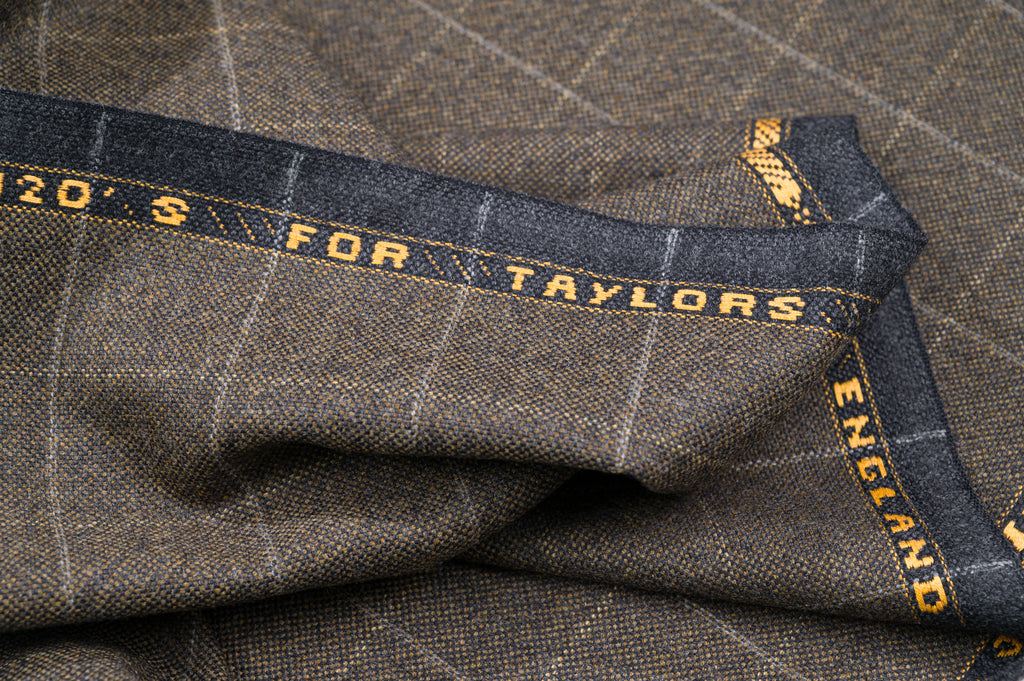 Vintage Fine England Super 120's Wool - 1.7m - 350g - Dark Brown