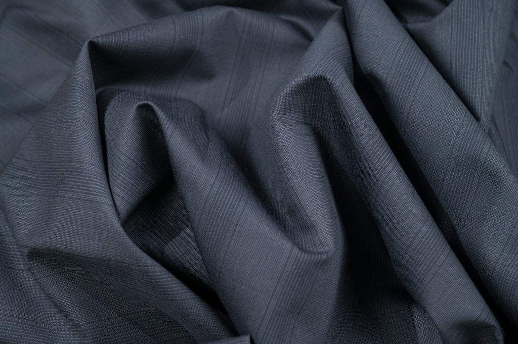 Premium Vintage Black Wool Fabric - 2.8m - 100% Virgin Wool - 240g
