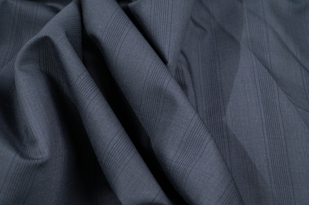 Premium Vintage Black Wool Fabric - 2.8m - 100% Virgin Wool - 240g