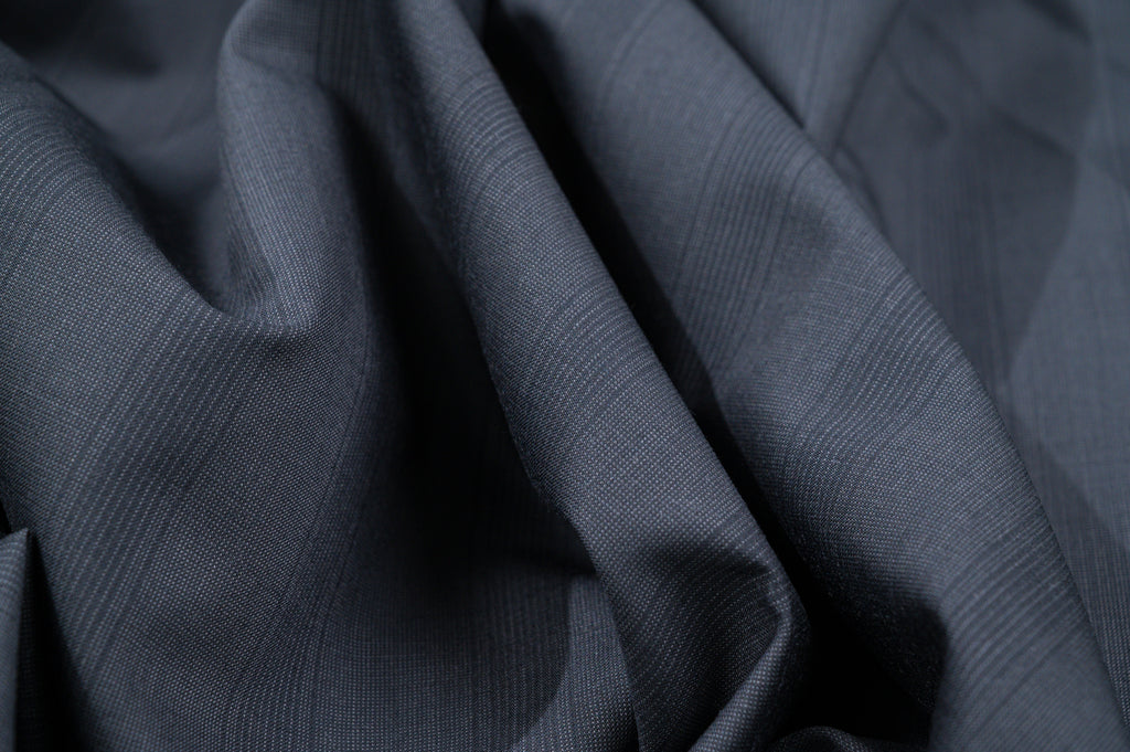 Premium Vintage Black Wool Fabric - 2.8m - 100% Virgin Wool - 240g