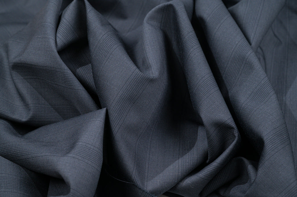 Premium Vintage Black Wool Fabric - 2.8m - 100% Virgin Wool - 240g