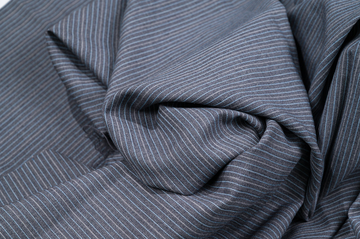 Vintage Fine Worsted Made in England - 2.8m - 240g - 100% Wool - Grey